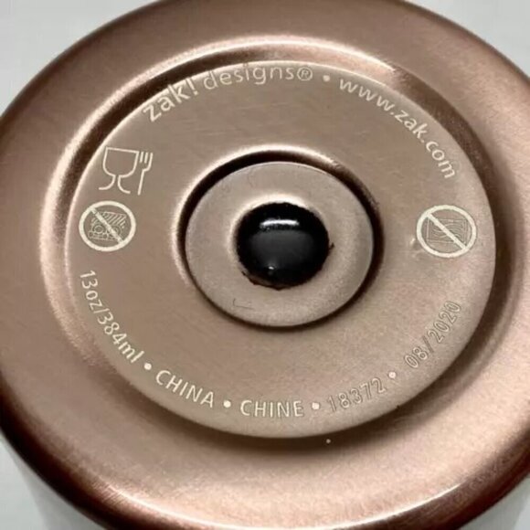 Zak! Designs 4-In-1 Can Cooler 13 oz. Bottle Cool Stainless Bronze NIP 2020-2021 - Picture 8 of 11